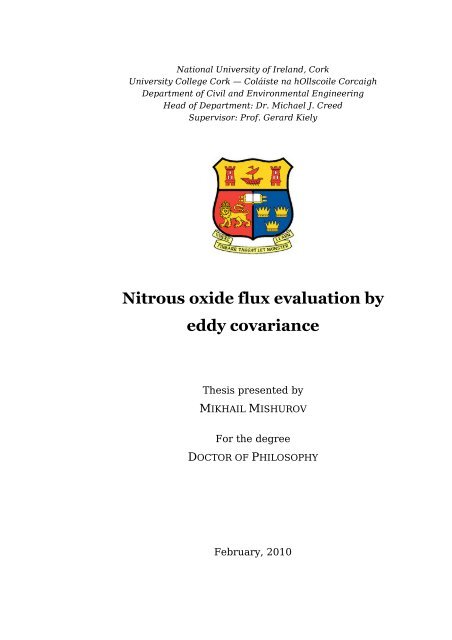 PhD Thesis, 2010 - University College Cork