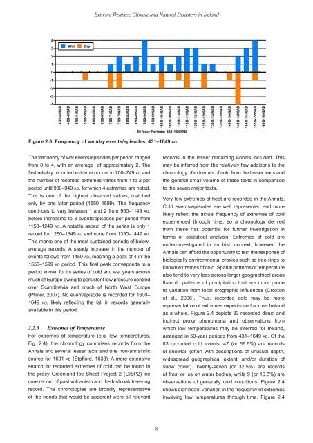 Extreme Weather, Climate and Natural Disasters in Ireland