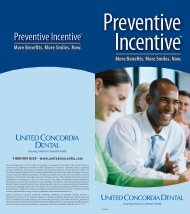 Preventive Incentive - United Concordia