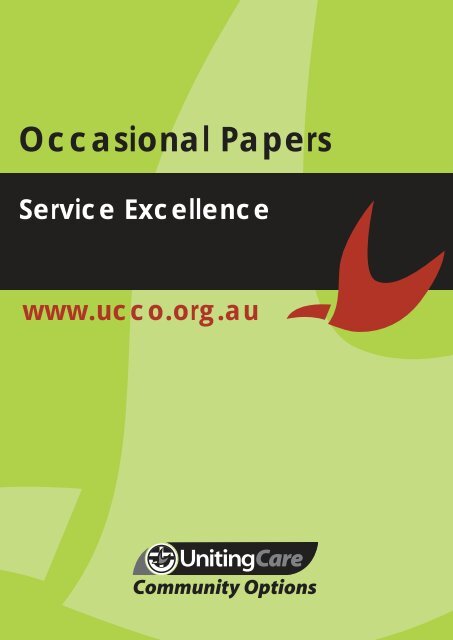 Service Excellence (PDF) - UnitingCare Community Options