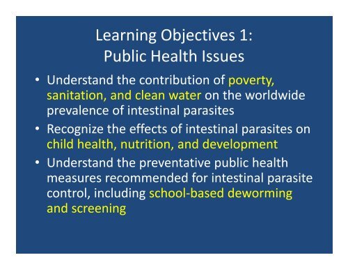 Intestinal Parasites: Helminths, Cestodes, Protozoa (and other ...