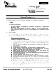 Records Management - Upper Canada District School Board