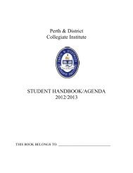 Student Handbook - Upper Canada District School Board