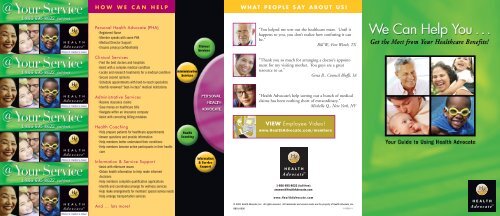 Health Advocate Brochure