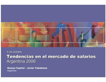 Tendencias en el mercado de salarios Argentina 2006
