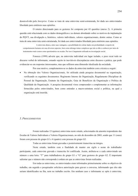 relaÃ§Ãµes entre valores individuais, valores organizacionais e ... - Ucg