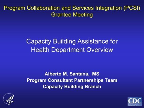 Capacity Building Assistance for Health Department Overview