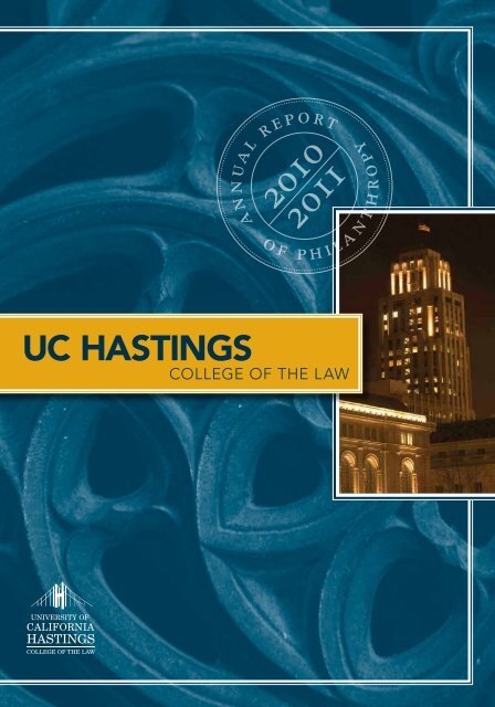 Annual Report 2010-11 - Hastings College of the Law