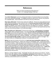 References Tip Sheet - Hastings College of the Law