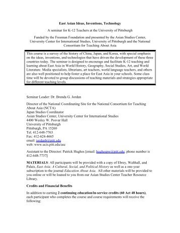 Course Syllabus - University Center for International Studies ...