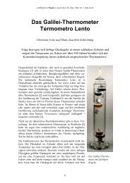 Das Galilei-Thermometer - Termometro Lento