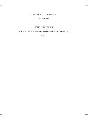 Download PDF version of SAA 19 introduction - UCL