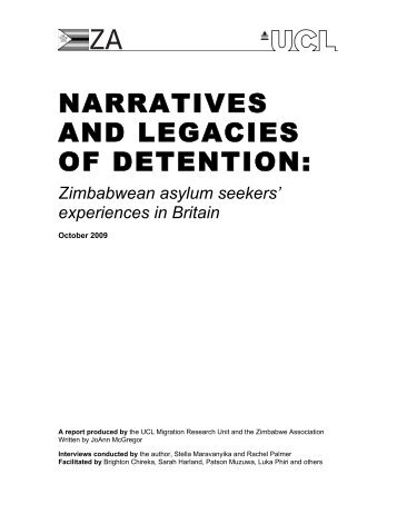 Narratives and Legacies of Detention - Zimbabwe Association