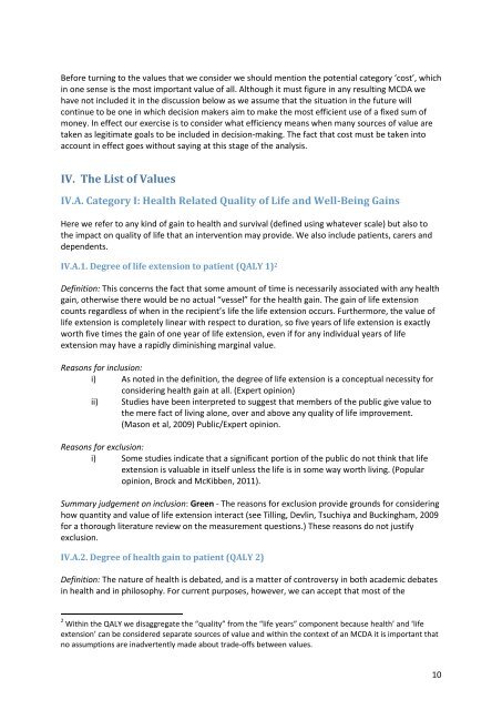 What Values Should Count in Value Based Pricing for the NHS - UCL