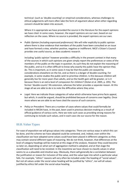 What Values Should Count in Value Based Pricing for the NHS - UCL