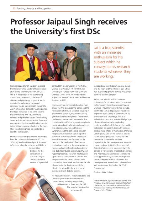 Autumn 2011 Issue - University of Central Lancashire