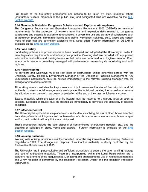 Safety, Health & Environment Policy - University of Central Lancashire