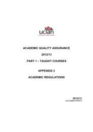 academic quality assurance 2012/13 part 1 - University of Central ...