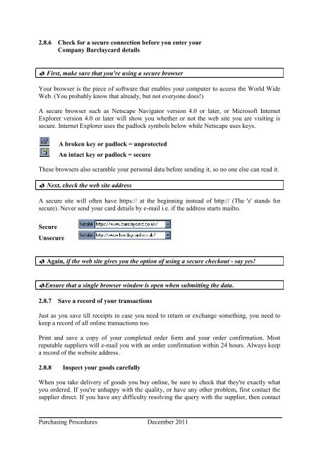 PURCHASING PROCEDURES - University of Central Lancashire