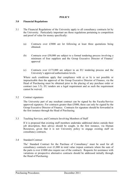 PURCHASING PROCEDURES - University of Central Lancashire