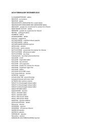 UCLH pharmacy formulary