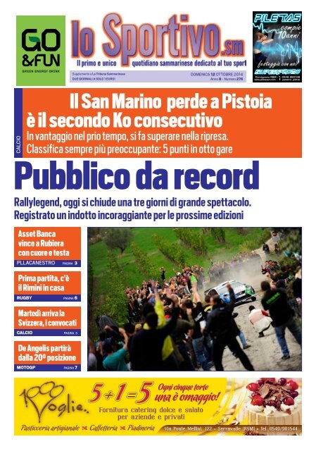 Lo Sportivo 12/10/2014
