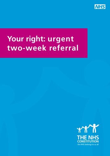 Your right: urgent two-week referral