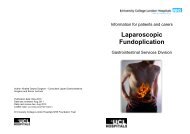 Laparoscopic Fundoplication - University College London Hospitals