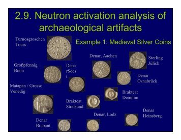 2.9. Neutron activation analysis of archaeological artifacts