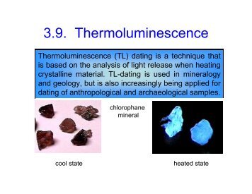 3.9. Thermoluminescence