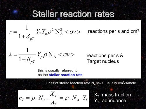 Nuclear Reactions in Stars & in the Laboratory