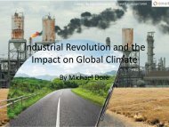 Industrial Revolution and the Impact on Global Climate