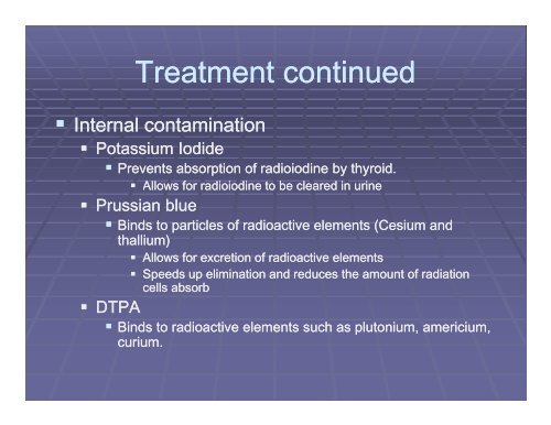 The Biological and Medical Effects of Radiation