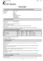 SAFETY DATA SHEET CRYSTIC 2-406PA - Flint Hire & Supply