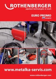 Izpiranje & ÅiÅ¡Åenje cevi ÅiÅ¡Åenje cevi - Metalka-servis.com