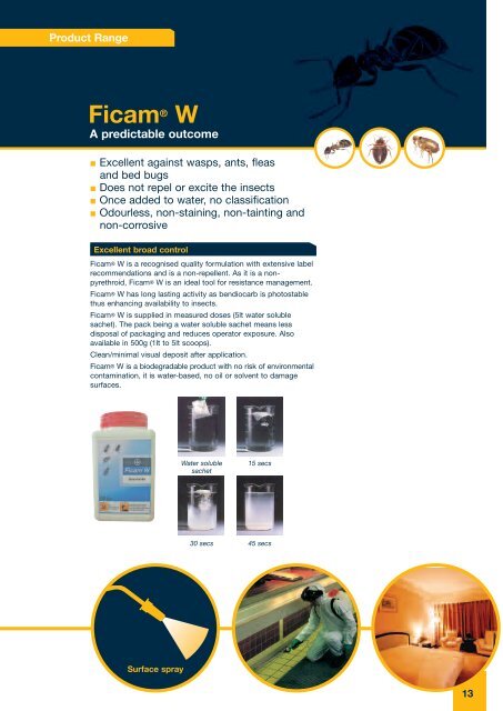 See full brochure (pdf) for Ficam® W - Bayer Pestcontrol Expert