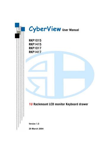 Cyberview User Manual RKP1015 RKP1415 RKP1017 ... - Daxten