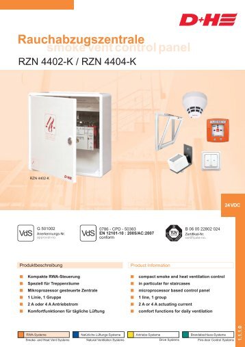 smoke vent control panel Rauchabzugszentrale