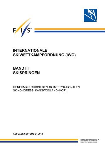 Internationale Skiwettkampfordnung (IWO) - Fis