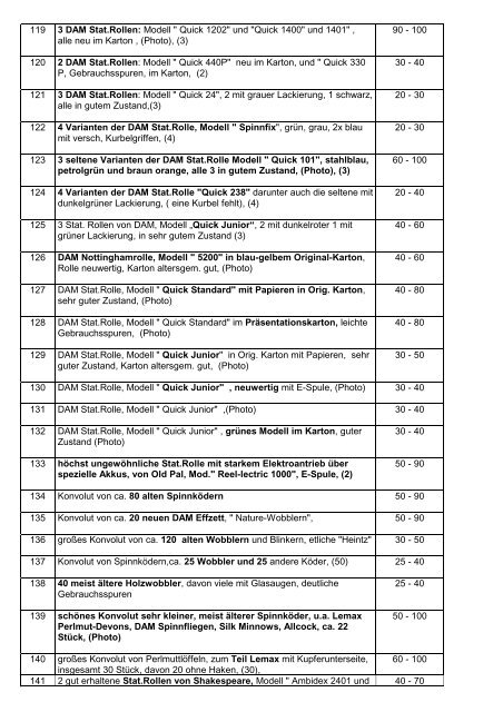 Katalog 31 fÃ¼r die 31. Auktion am 20.04.2013 zum Download!