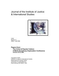 Journal of the Institute of Justice & International Studies