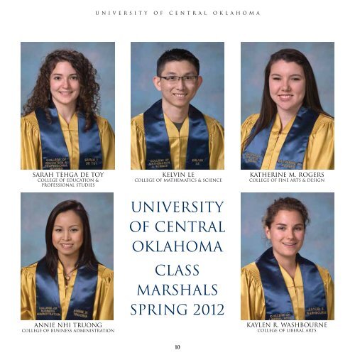 commencementspring 2 0 1 2 - University of Central Oklahoma