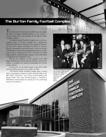 The Burton Family Football Complex - UConn Huskies