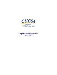 CUCSA Organizational Overview (pdf) - University of California ...