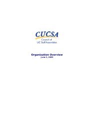 CUCSA Organizational Overview (pdf) - University of California ...