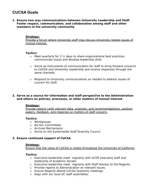 CUCSA Organizational Overview (pdf) - University of California ...