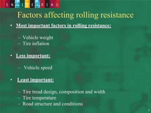 Effect of Pavement Conditions on Rolling Resistance and Fuel ...