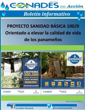 Boletín Informativo del Consejo Nacional para el Desarrollo Sostenible Septiembre del 16 al 30 del 2014