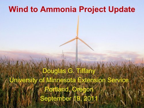 Wind to Hydrogen to Ammonia Pilot Project