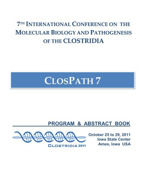 CLOSPATH 7 - Conference Planning and Management - Iowa State ...